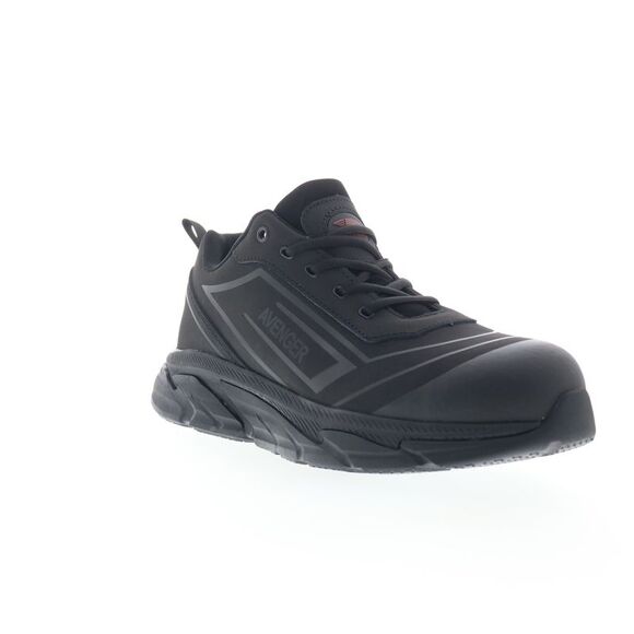Avenger Mens K4 Aluminum Toe Electrical Hazard Slip Resistant Black Shoes (NWT) - Picture 2 of 7